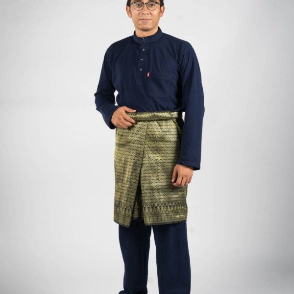 Baju Melayu Lacoste - Navy Blue